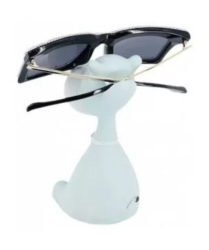 Oversized Square Frame Bling Rhinestone Crystal Sunglasses For Women - Silver - CW1939TN4DT $15.45 Cat Eye