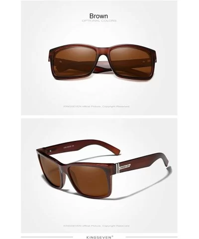 Genuine Thick Tough Sports Sunglasses 100% Polarized and UV400 Unisex - Brown - C4199RD77MT $17.10 Square