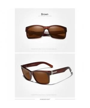 Genuine Thick Tough Sports Sunglasses 100% Polarized and UV400 Unisex - Brown - C4199RD77MT $17.10 Square