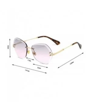 Frameless trimming sunglasses- ladies 2019 new sunglasses women fashion trend sunglasses - E - CF18SKZLYKO $36.95 Aviator