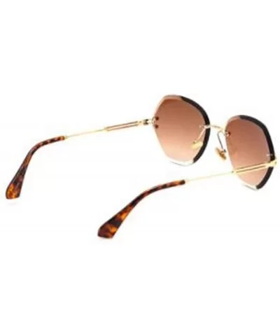 Frameless trimming sunglasses- ladies 2019 new sunglasses women fashion trend sunglasses - E - CF18SKZLYKO $36.95 Aviator