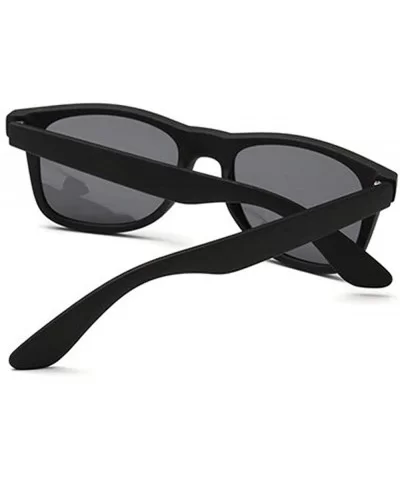 The Red Tipped Lightweight Classic Polarized Unisex Square Frame Sunglasses for Girls and Women - C818ZY6R9YO $37.25 Square