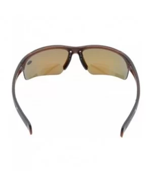 Bifocal Sunglasses with Wrap-Around Sport Design Half Frame for Men and Women - Brown - CE18C3KH33Z $18.89 Sport