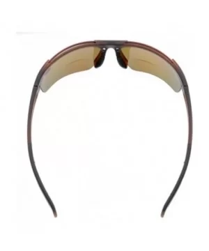 Bifocal Sunglasses with Wrap-Around Sport Design Half Frame for Men and Women - Brown - CE18C3KH33Z $18.89 Sport