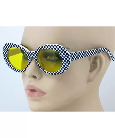 Clout Goggles Oval Mod Retro Thick Frame Rapper Hypebeast Eyewear Supreme Glasses Cool Sunglasses - CN185Z966XZ $4.67 Goggle