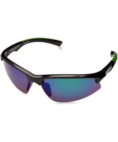 Terror Eyes Sunglasses - Gloss Black/Smoke/Green Mirror - CG11WT1LQE9 $11.97 Rimless