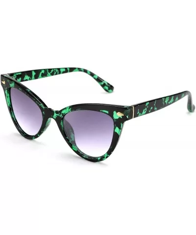 Cat Eye Sunglasses Street Shooting Wild Glasses for Men and Women B2563 - 03 Leopard Green - CK1969Y95DU $8.94 Cat Eye