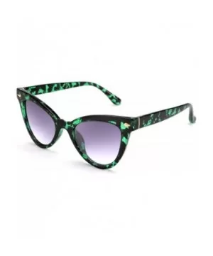 Cat Eye Sunglasses Street Shooting Wild Glasses for Men and Women B2563 - 03 Leopard Green - CK1969Y95DU $8.94 Cat Eye