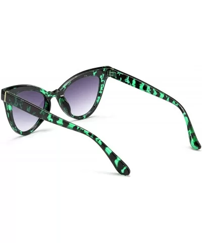 Cat Eye Sunglasses Street Shooting Wild Glasses for Men and Women B2563 - 03 Leopard Green - CK1969Y95DU $8.94 Cat Eye