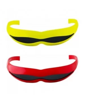 Futuristic Space Robot Alien Rave DJ Costume Party Cyclops Shield Sun Glasses for Women & Men - C418U7YEKYL $9.39 Oval