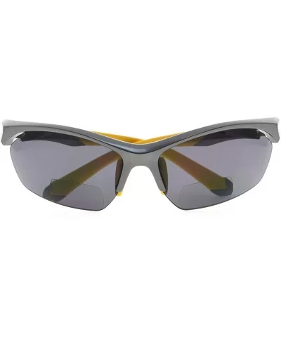 Retro Mens Womens Sports Half-Rimless Bifocal Sunglasses Pearly Grey+1.00 - Pearly Grey - CJ189AKZUMG $18.27 Rimless