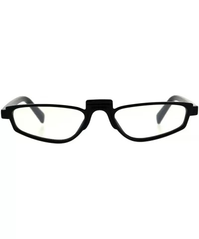 Vintage Fashion Sunglasses Unisex Skinny Frame Unique Pop Up Bridge - Black (Pale) - C318DA54K3O $5.57 Rectangular