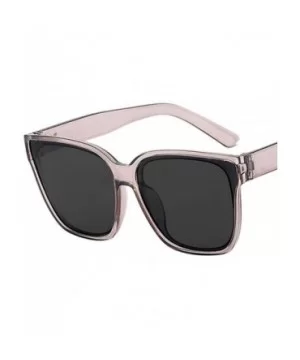 Sexy Fashion Oversized Square Sunglasses Women Summer Style Big Size Frame Mirror Sun Glasses FeOculos UV400 - C6198AIMWXL $1...