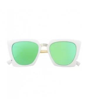 Designer Oversized Men Women Sunglasses UV400 Protection 508 - White - CF12FODNUGZ $21.23 Oversized