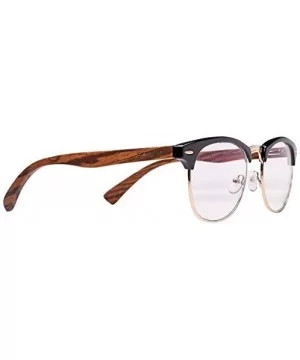 Bamboo Wood Sunglasses with Polarized Lens Sunglasses Wood Sunglasses For Men SD6410 - Transparent 2 - C61882ISX67 $6.48 Aviator