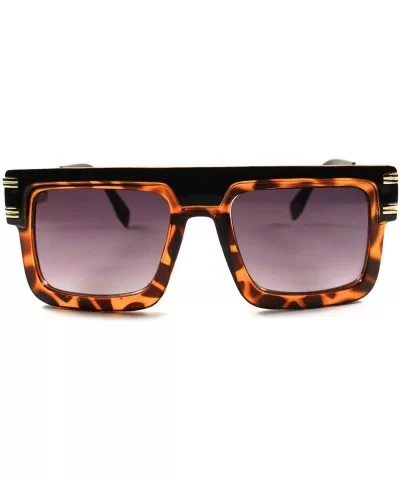 Stylish Swag Rapper Hip Hop Mens Womens Oversized Square Sunglasses - CV18O7QMXZ2 $9.93 Oversized