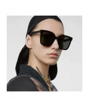 Oversized Square Polarized Sunglasses For Women With Rivets Retro Vintage UV Protection - C6190EK85D7 $9.81 Oversized