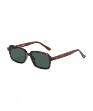 Acetate Rectangular Sunglasses - Tortoise - C7199HY6ZUM $56.75 Rectangular