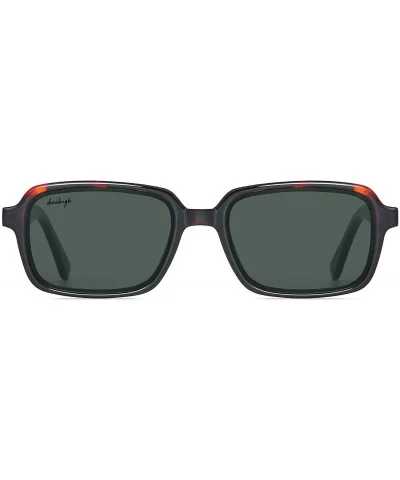 Acetate Rectangular Sunglasses - Tortoise - C7199HY6ZUM $56.75 Rectangular