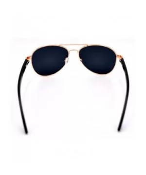 Wood Aviators Sunglasses Polarized Lens Handmade with Bamboo Case - Black Bamboo - CN18EDGTIW3 $19.67 Aviator