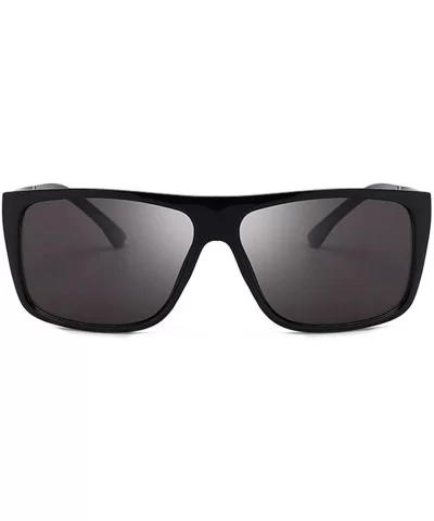 Polarized Sunglasses for Men- UV400 Protection- Lightweight Resin Frame Composite Lens - Black - C118TRKDSUC $10.57 Goggle