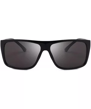 Polarized Sunglasses for Men- UV400 Protection- Lightweight Resin Frame Composite Lens - Black - C118TRKDSUC $10.57 Goggle