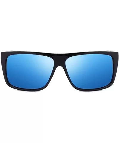 Polarized Sunglasses for Men- UV400 Protection- Lightweight Resin Frame Composite Lens - Black - C118TRKDSUC $10.57 Goggle