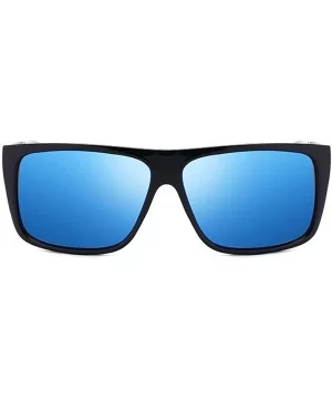 Polarized Sunglasses for Men- UV400 Protection- Lightweight Resin Frame Composite Lens - Black - C118TRKDSUC $10.57 Goggle