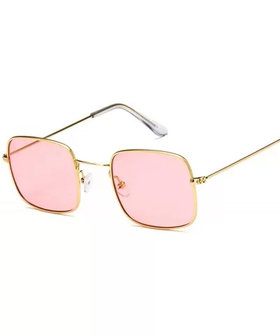 Vintage Small Square Sunglasses Women Red Yellow Clear Lens Sun Glasses Lady Retro Female Ocean Eyewear - C7198ZUD74L $37.61 ...