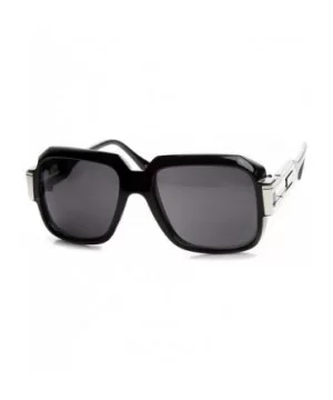 MLC Eyewear 'Abby' Square Fashion Sunglasses - Black-silver - CH11WP2W9SJ $7.04 Square