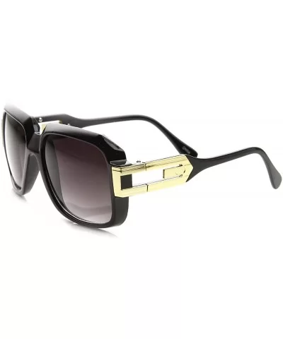 MLC Eyewear 'Abby' Square Fashion Sunglasses - Black-silver - CH11WP2W9SJ $7.04 Square