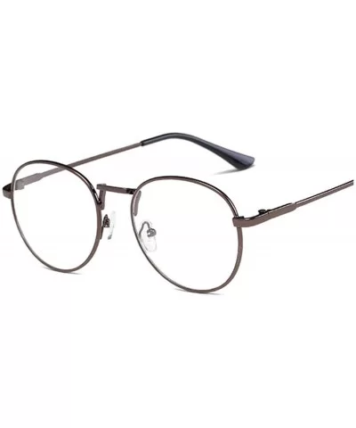 New Fashion Men Glasses Frame Women Eyeglasses 2019 Vintage Round Clear Lens Optical Spectacle - Coffee - CP1985IUC8E $22.43 ...