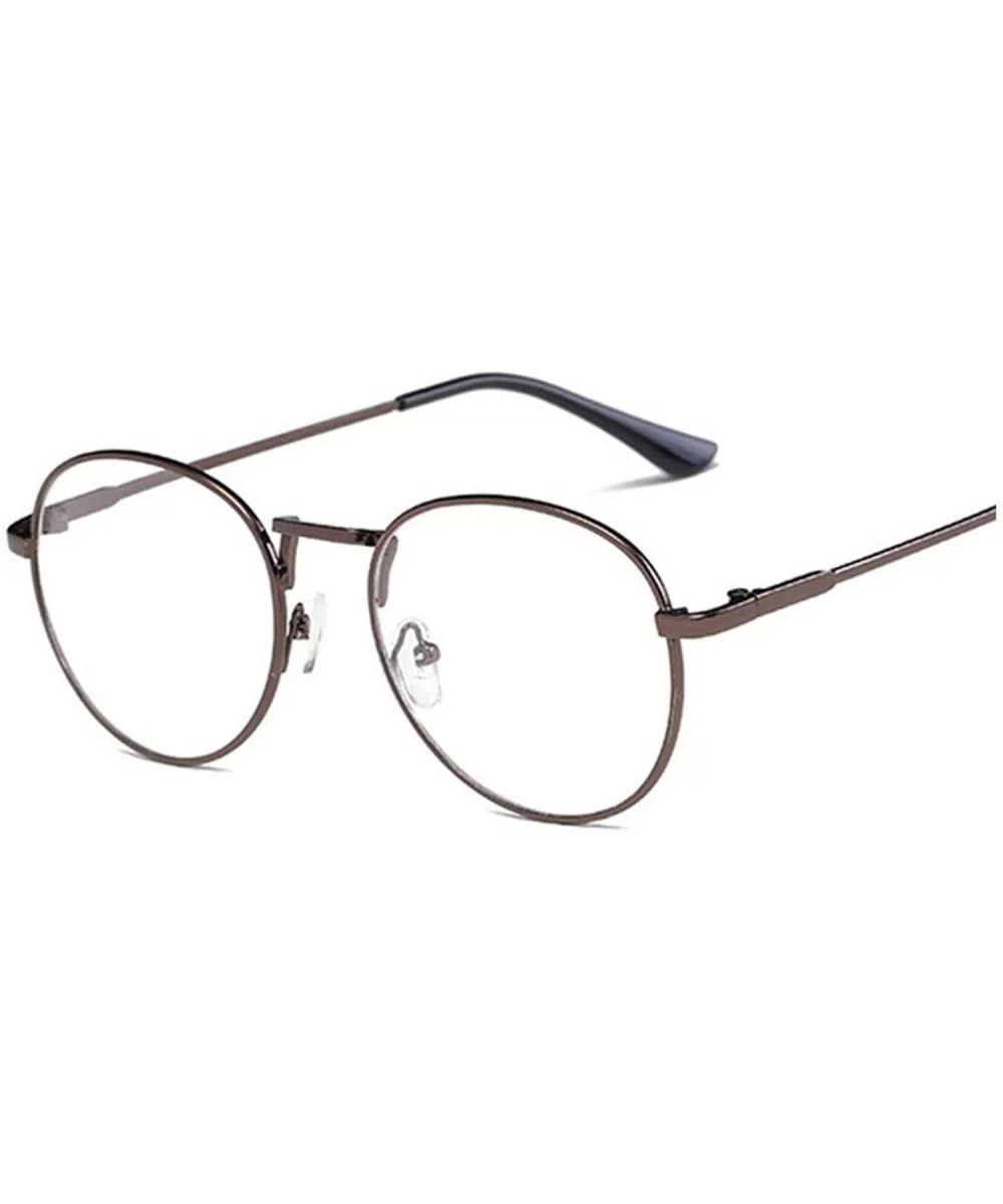 New Fashion Men Glasses Frame Women Eyeglasses 2019 Vintage Round Clear Lens Optical Spectacle - Coffee - CP1985IUC8E $22.43 ...