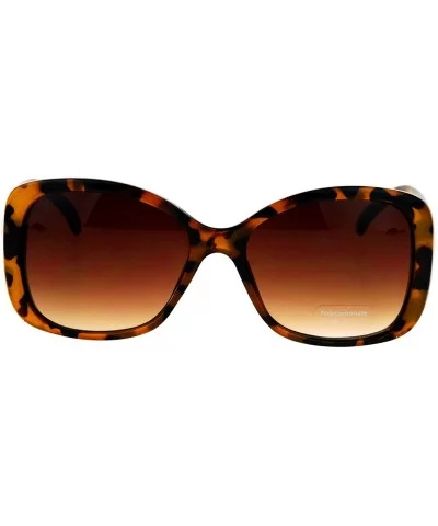 Womens Mod Minimal Butterfly Designer Fashion Diva Sunglasses - Tortoise Brown - CG12NZI3JA5 $7.21 Butterfly