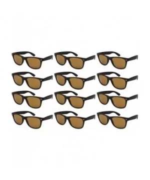 Wholesale 80's Retro Style Horned Rim Sunglasses Unisex Spring Hinge - 12 Pack - C418IR2QMZQ $17.52 Wayfarer