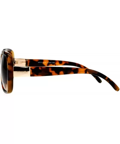 Womens Mod Minimal Butterfly Designer Fashion Diva Sunglasses - Tortoise Brown - CG12NZI3JA5 $7.21 Butterfly