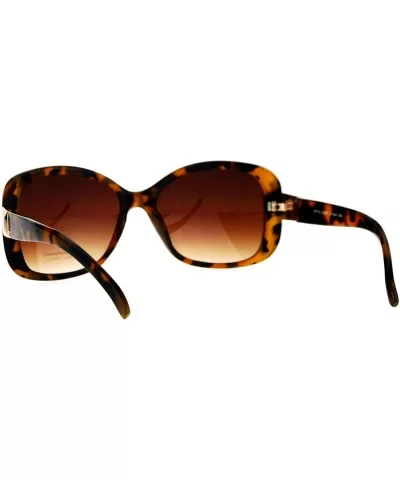 Womens Mod Minimal Butterfly Designer Fashion Diva Sunglasses - Tortoise Brown - CG12NZI3JA5 $7.21 Butterfly