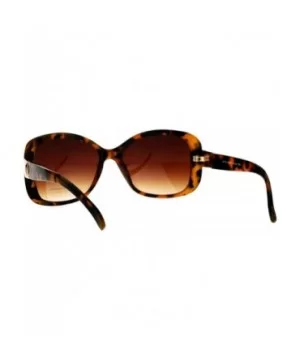 Womens Mod Minimal Butterfly Designer Fashion Diva Sunglasses - Tortoise Brown - CG12NZI3JA5 $7.21 Butterfly