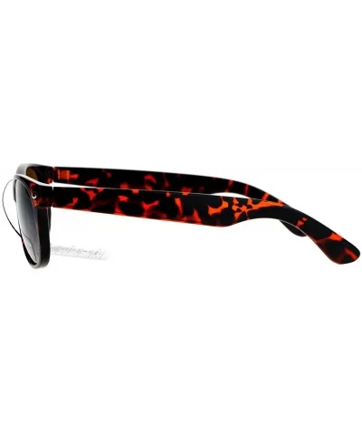 Unisex Designer Fashion Sunglasses Short Horn Rim Frame UV 400 - Tortoise (Brown) - CJ187GNEX6T $5.70 Wayfarer