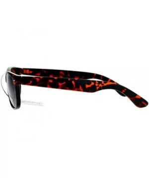 Unisex Designer Fashion Sunglasses Short Horn Rim Frame UV 400 - Tortoise (Brown) - CJ187GNEX6T $5.70 Wayfarer