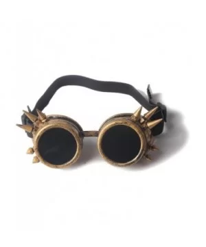 Spiked Kaleidoscope Glasses Elastic Band Steampunk Goggle Glasses Cosplay - Red - CR18SZDUX9Q $7.15 Goggle