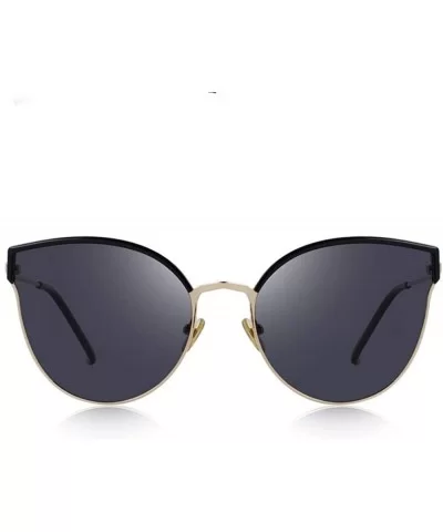 DESIGN Women Brand Designer Cat Eye Polarized Sunglasses UV400 C01 Black - C03 Blue - CK18XGDWTWO $14.78 Cat Eye