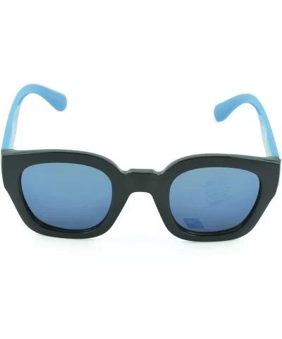 Modern and Bold Womens Fashion Sunglasses with UV Protection - Blue - CU12D1KXKJZ $4.55 Sport