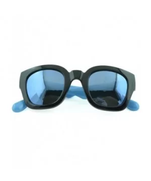 Modern and Bold Womens Fashion Sunglasses with UV Protection - Blue - CU12D1KXKJZ $4.55 Sport