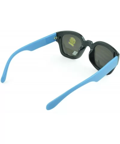 Modern and Bold Womens Fashion Sunglasses with UV Protection - Blue - CU12D1KXKJZ $4.55 Sport