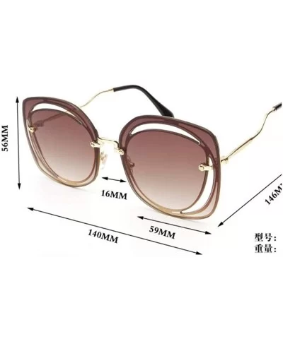 Fashion new sunglasses-metal frame PC frame material sunglasses - A - CF18S5C9DU4 $36.95 Aviator