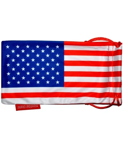 Set of 3 Pairs Classic American Patriot Flag Sunglasses USA Colored Mirror Smoke Lens - C812O7M2JLK $9.92 Rectangular