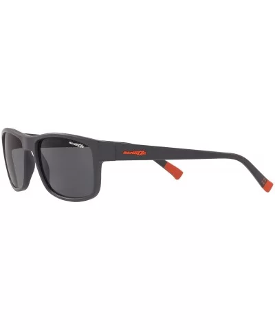 Men's An4258 Lastarria Rectangular Sunglasses - Matte Grey/Grey - CN18OWAUDEI $43.11 Rectangular