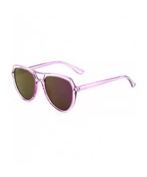 Flat Top Aviator Sunglasses for Men Women Sunglasses - Purple - CH18M0YUOGY $9.59 Oversized