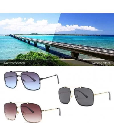 Vintage Polarized Sunglasses Glasses Protection - CZ18R5IIZ6C $8.36 Square